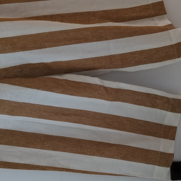 NWT! J crew High tie waist wide leg linen pants. Size 16. - Picture 7 of 9